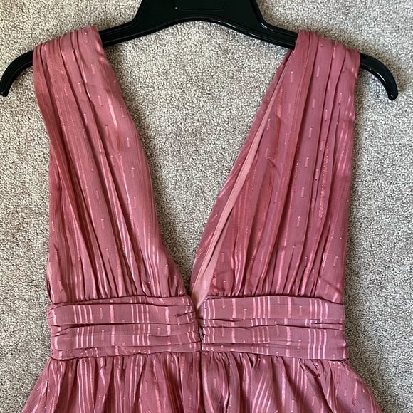 Lulus Romantic at Heart Rose Pink Striped Skater Mini Dress - Picture 5 of 8